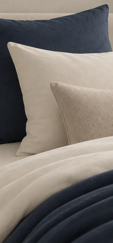 Almohadas y fundas para cama de hotel